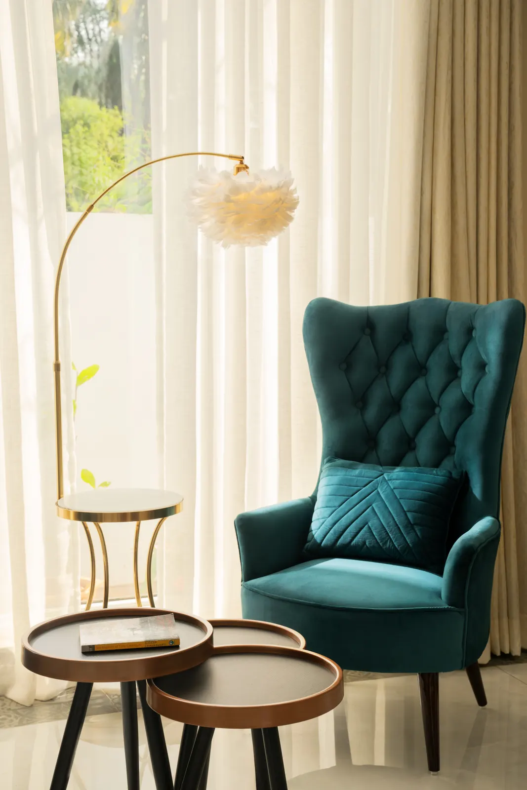 The living room at Villa Raag