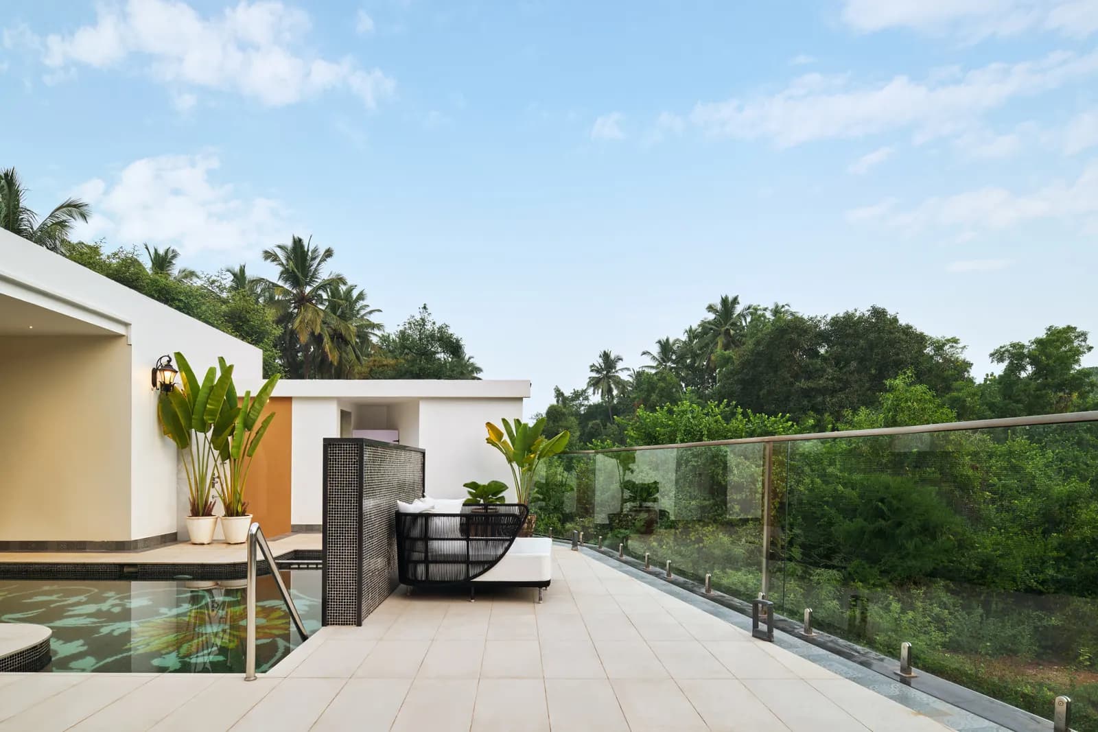 Poolside seating